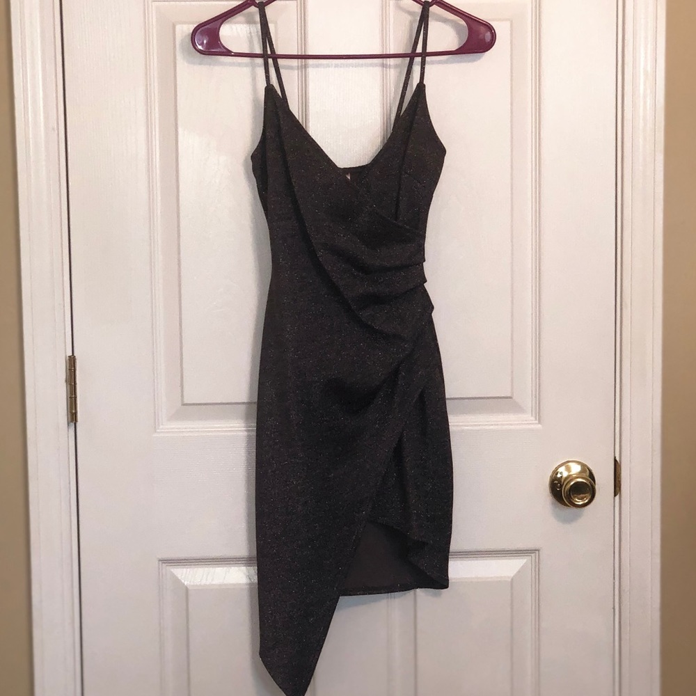 Blue Blush Mini Wrap Dress!